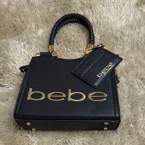 Bebe Black and Gold Women's Bag